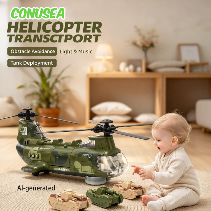 Music - Baby Elektrisch Universeel Vliegtuigmodel Helikopter Vliegtuig