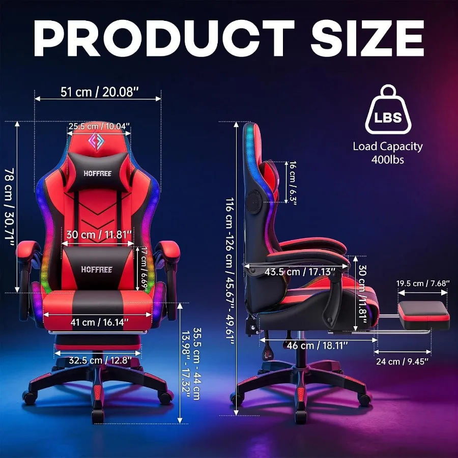 RGB-gamingstoel met luidspreke - Music recensie en prijs